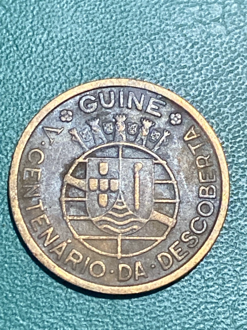 1946 Portuguese Guinea 50 Centavos Coin