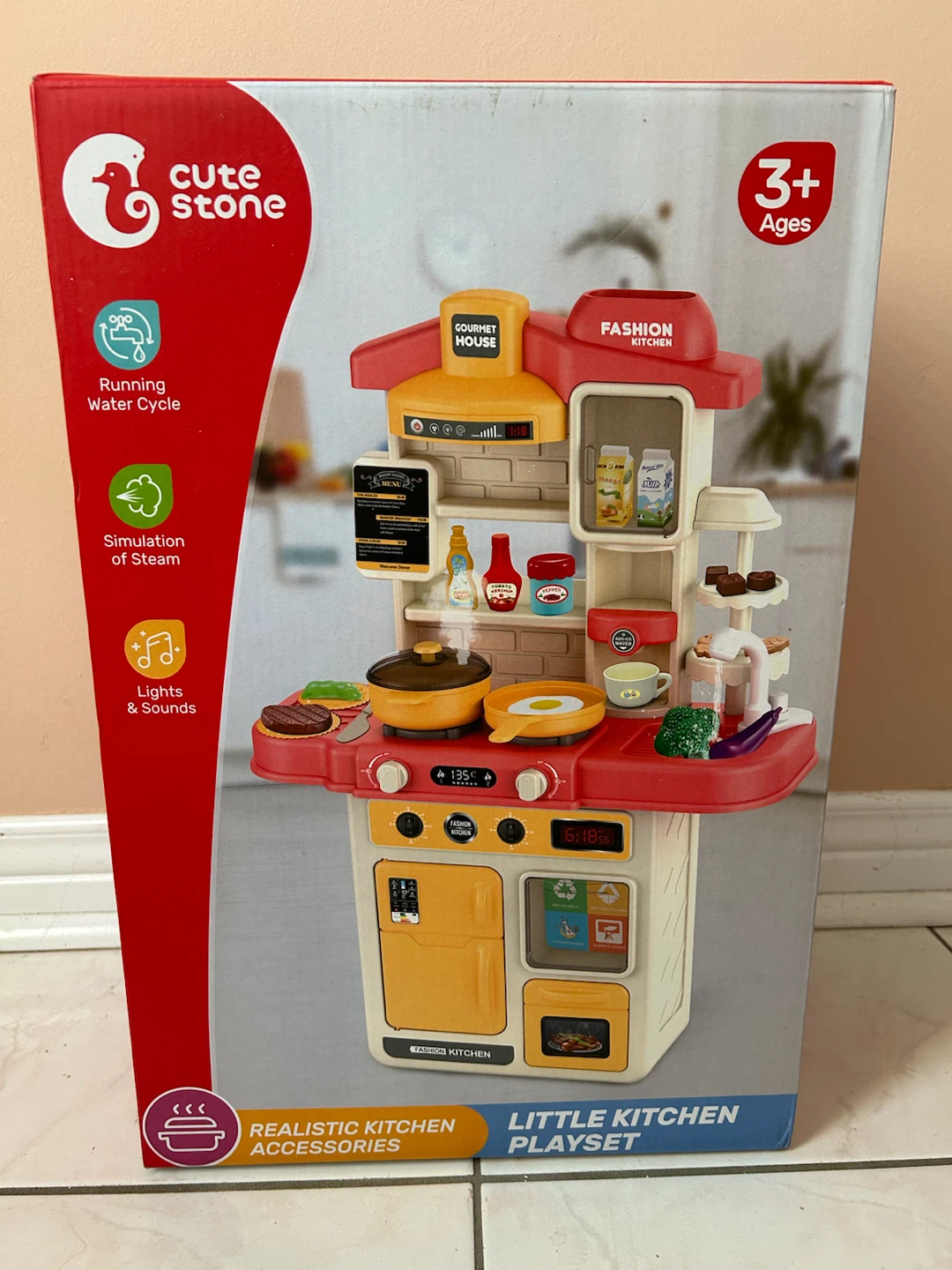 BNIB Cute Stone Little Kitchen Playset