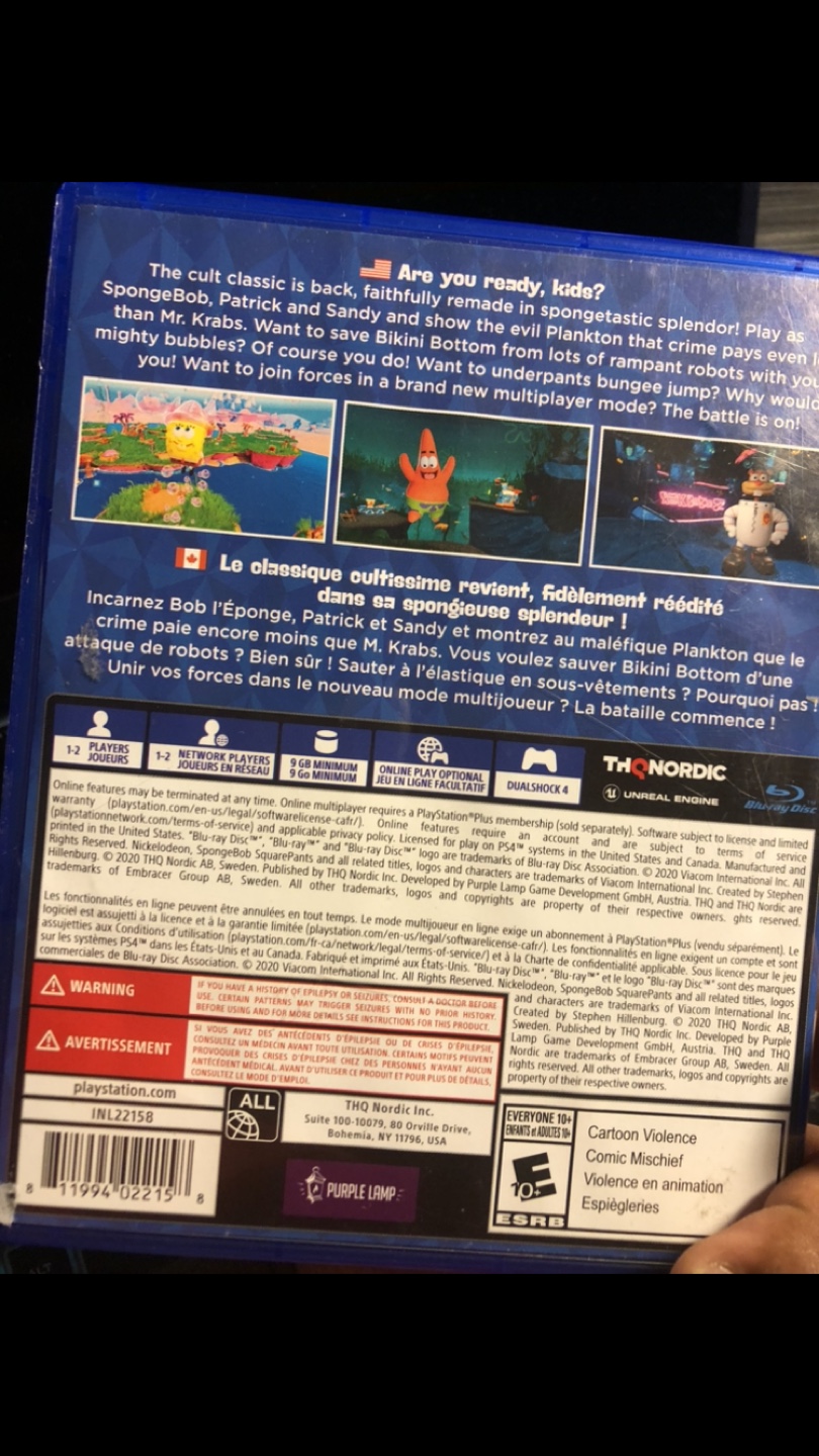 SpongeBob SquarePants: - Rehydrated PS4 Game - photo 2