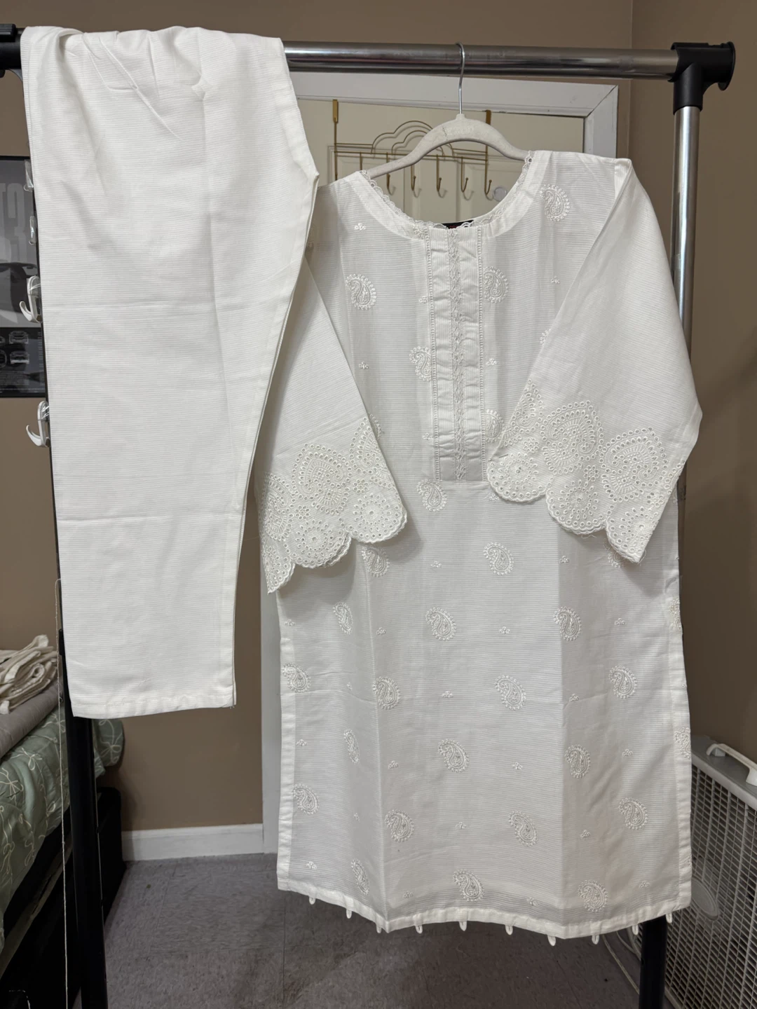 Summer cotton 2pc dress