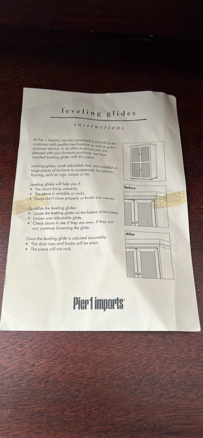 Pier 1 Imports Wooden Cabinet - photo 3