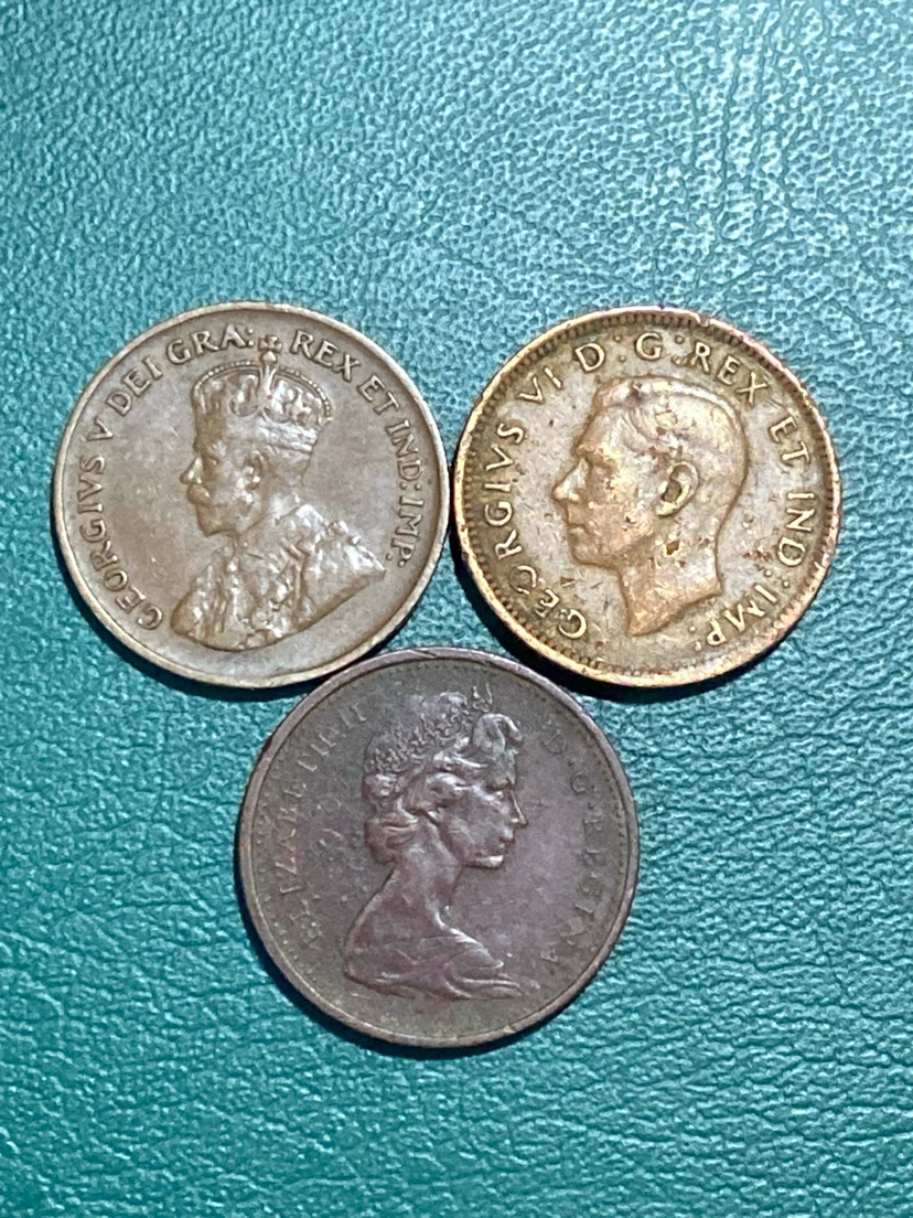 Collection of 3 Canadian Pennies