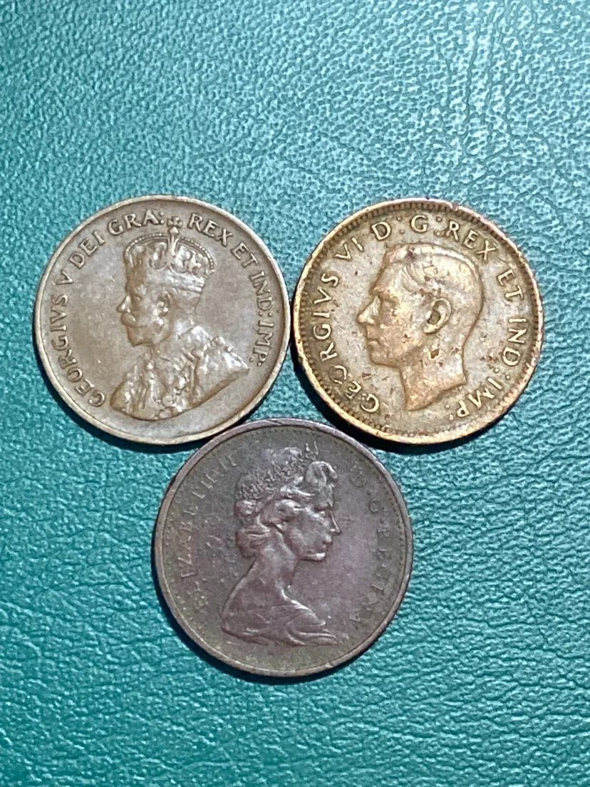 Collection of 3 Canadian Pennies