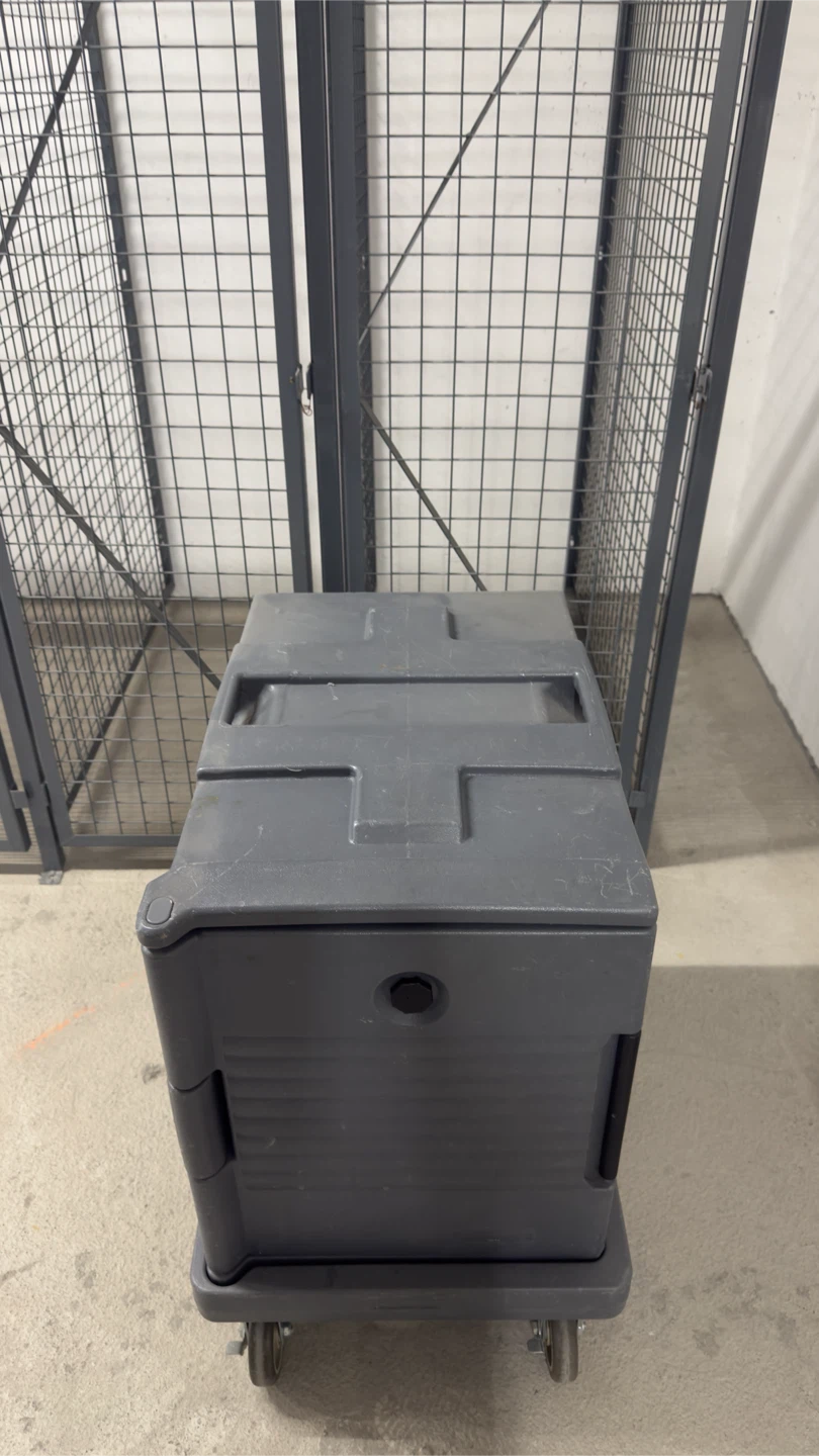 Grey Insulated Food Carrier with Wheels - photo 2