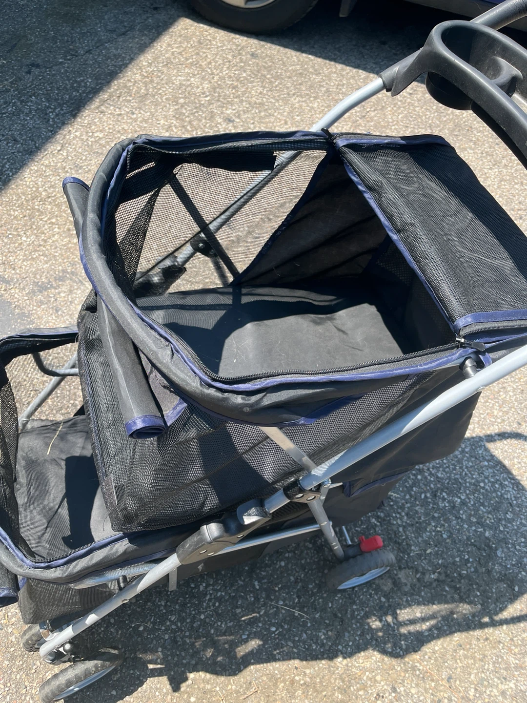 2 level Black Pet Stroller - photo 2