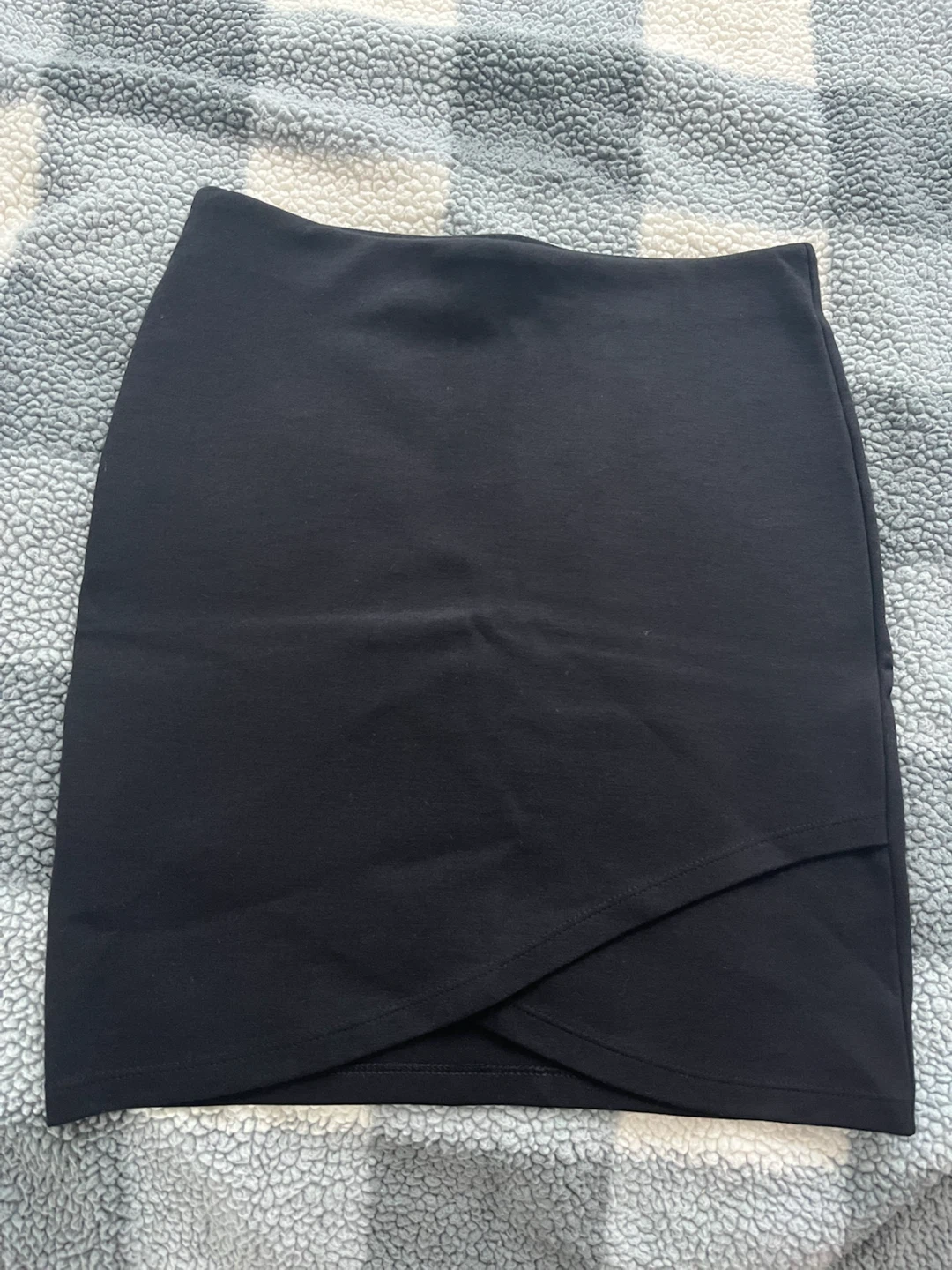 Talula Black Wrap Mini Skirt XS