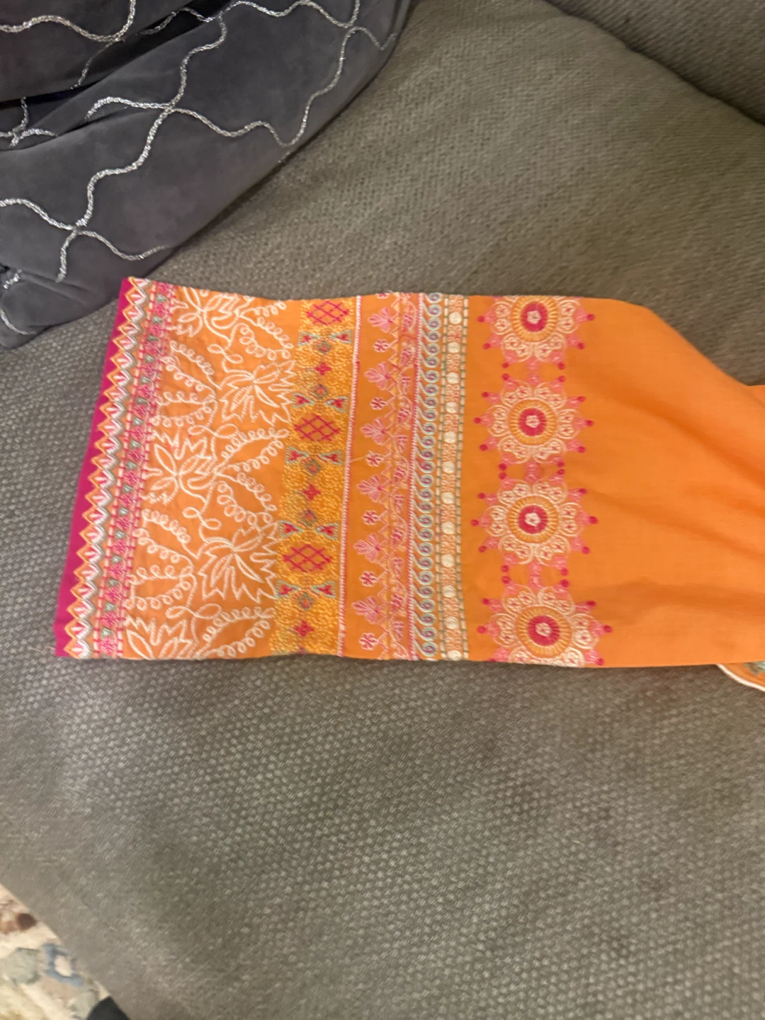 Sana Safinaz Orange Embroidered Kurti - photo 4