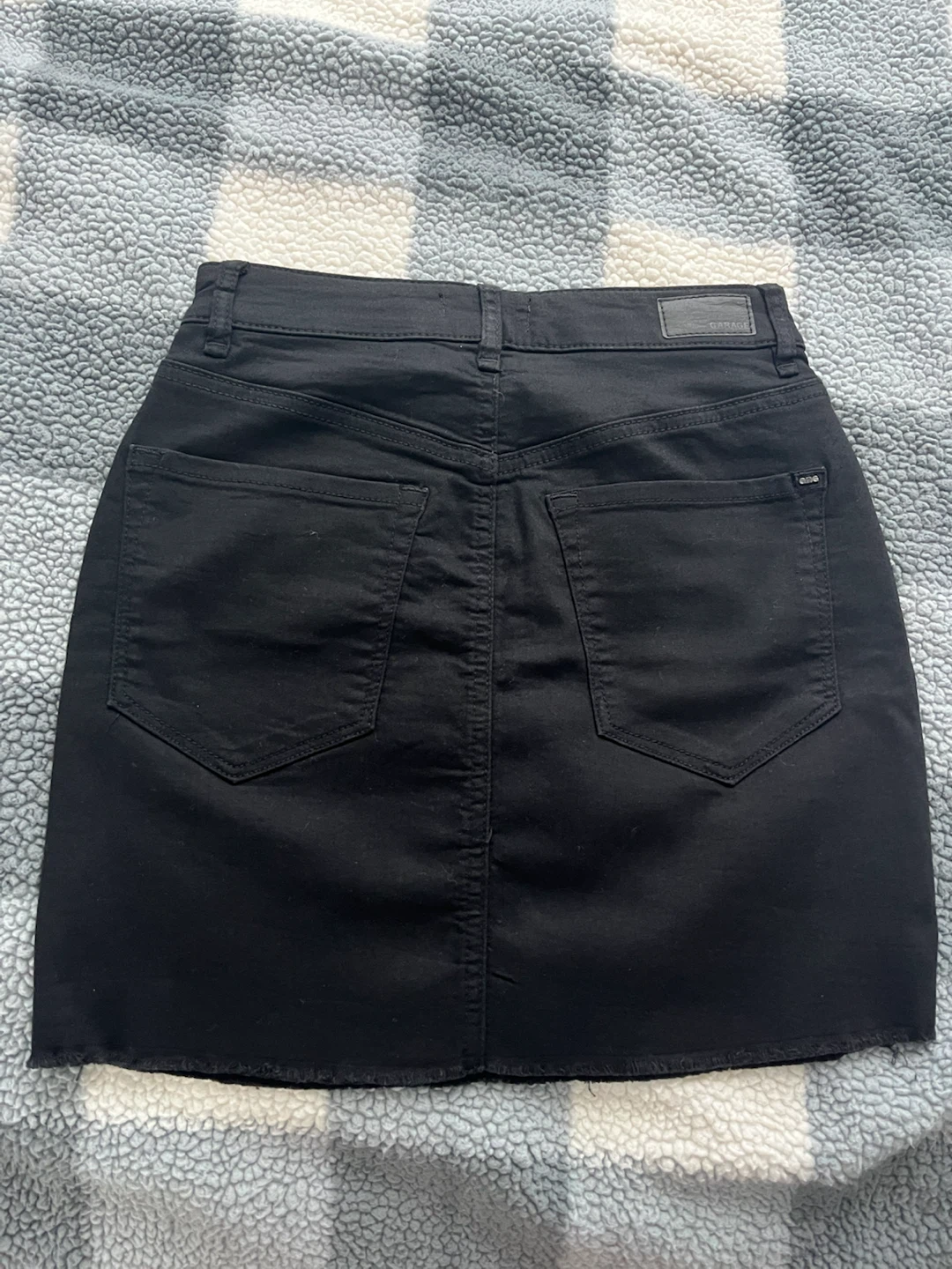 Garage Black Denim Mini Skirt - XS/TP - photo 3