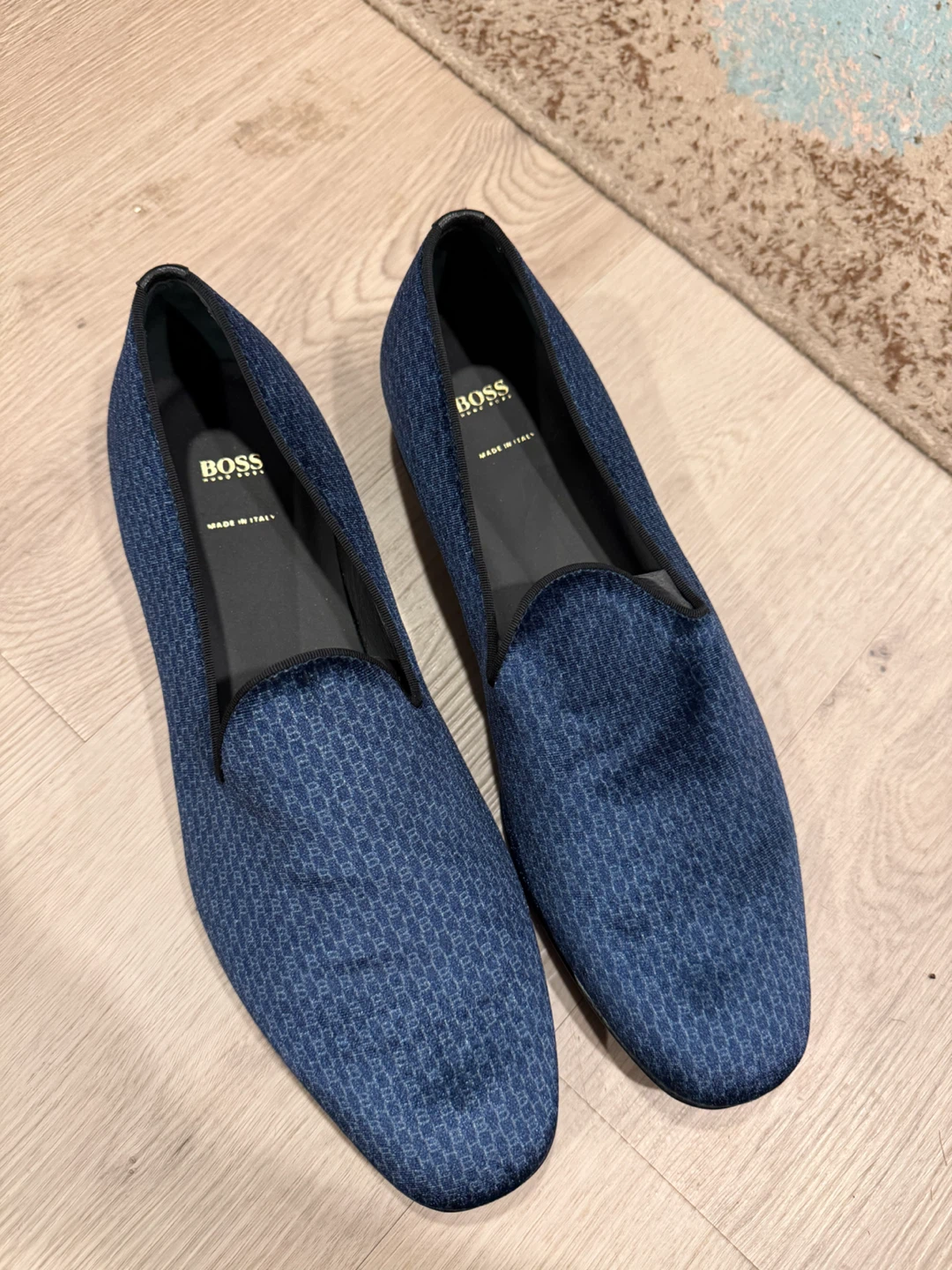 BOSS Hugo Boss Navy Blue Loafers Men's Size 7.5