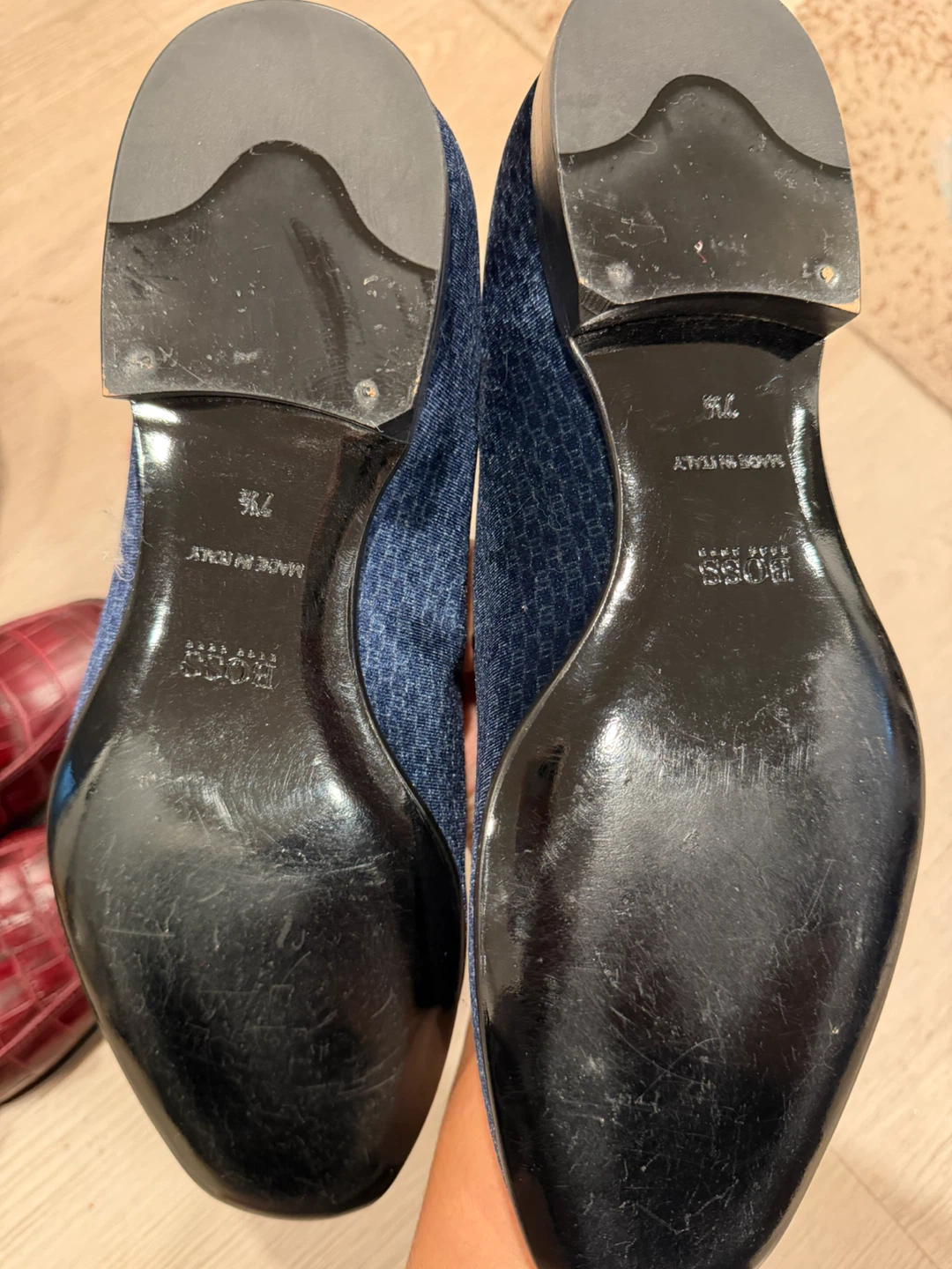BOSS Hugo Boss Navy Blue Loafers Men's Size 7.5 - photo 2