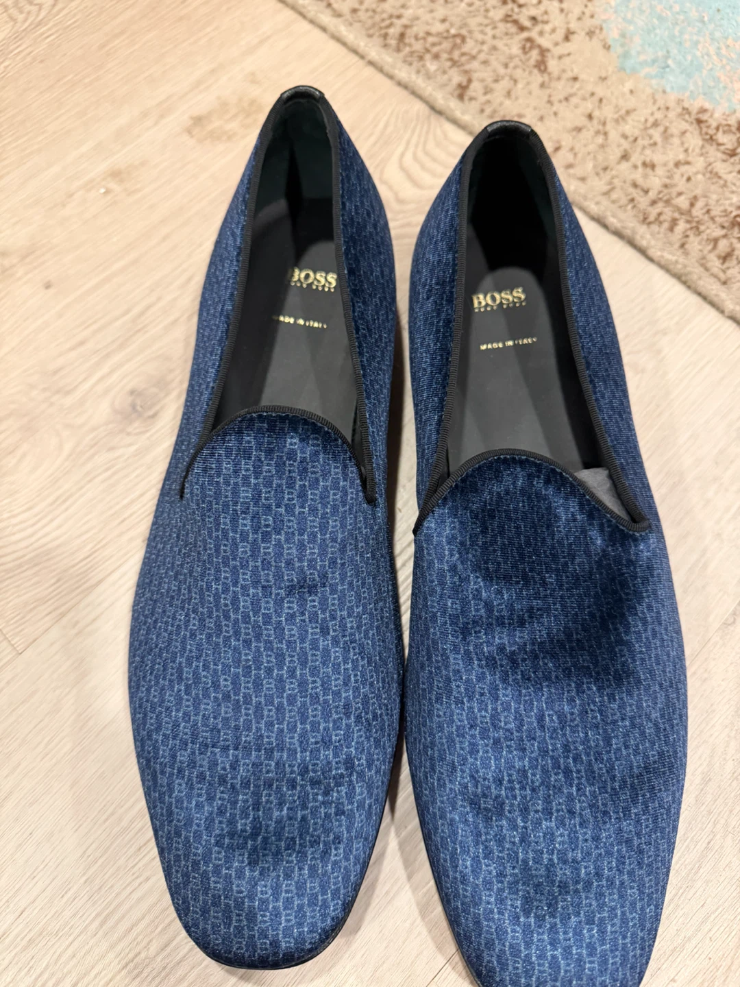 BOSS Hugo Boss Navy Blue Loafers Men's Size 7.5 - photo 4