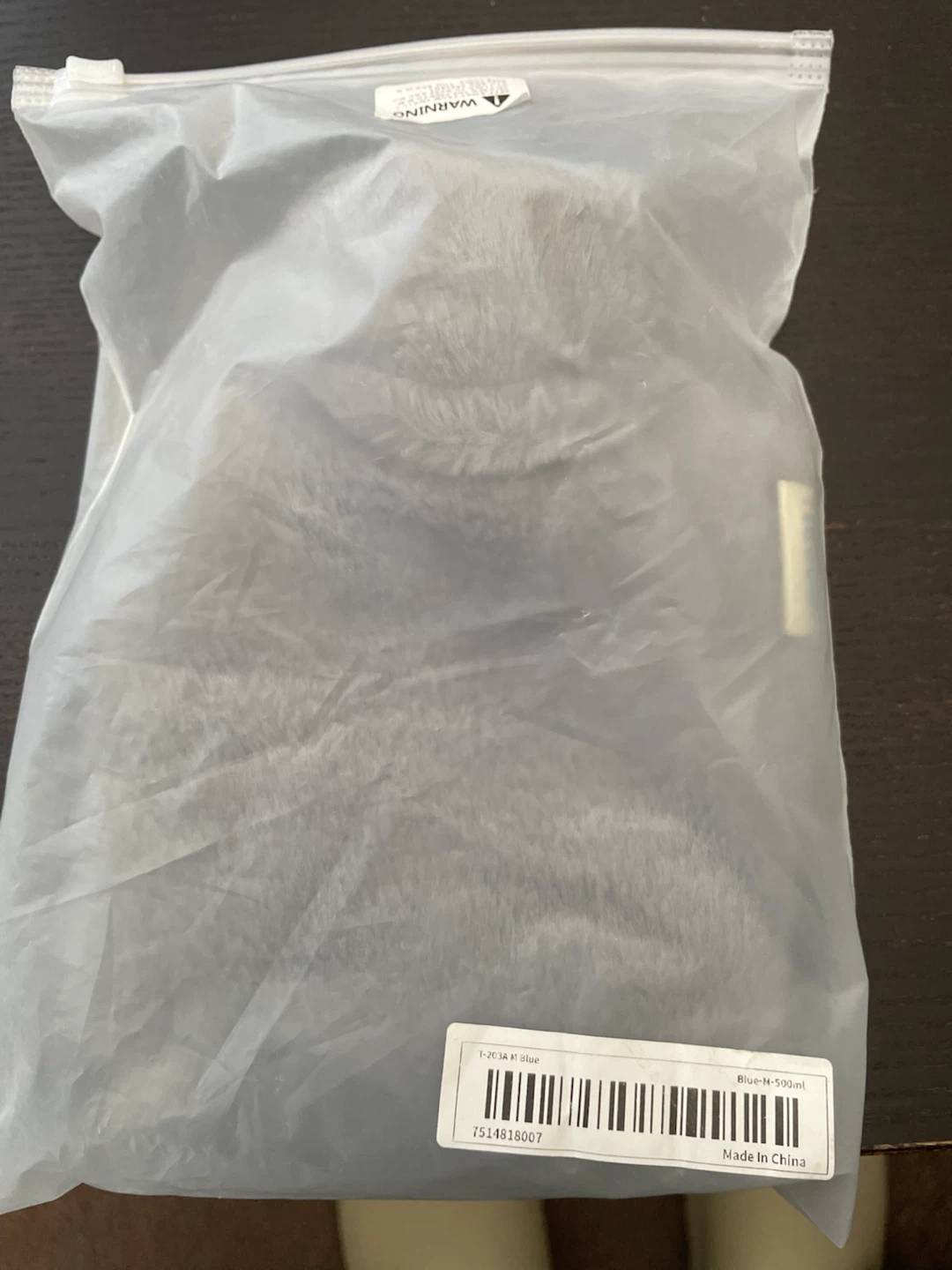 Tteooll Grey Faux Fur Hot Water Bottle - photo 3