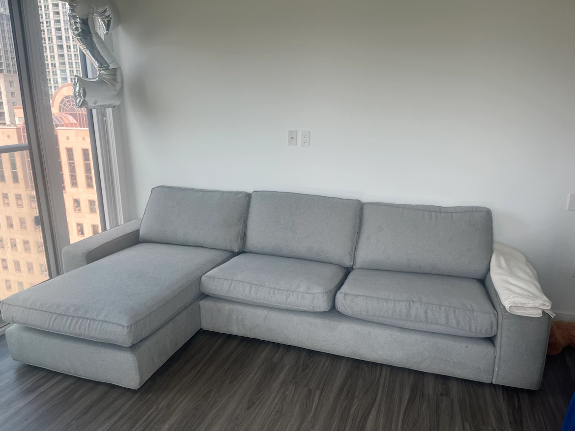 Grey Sectional Sofa - photo 3