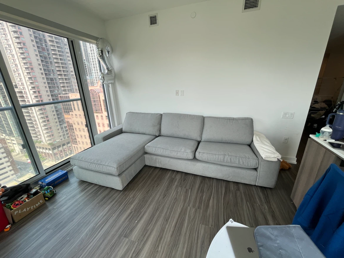 Grey Sectional Sofa - photo 4