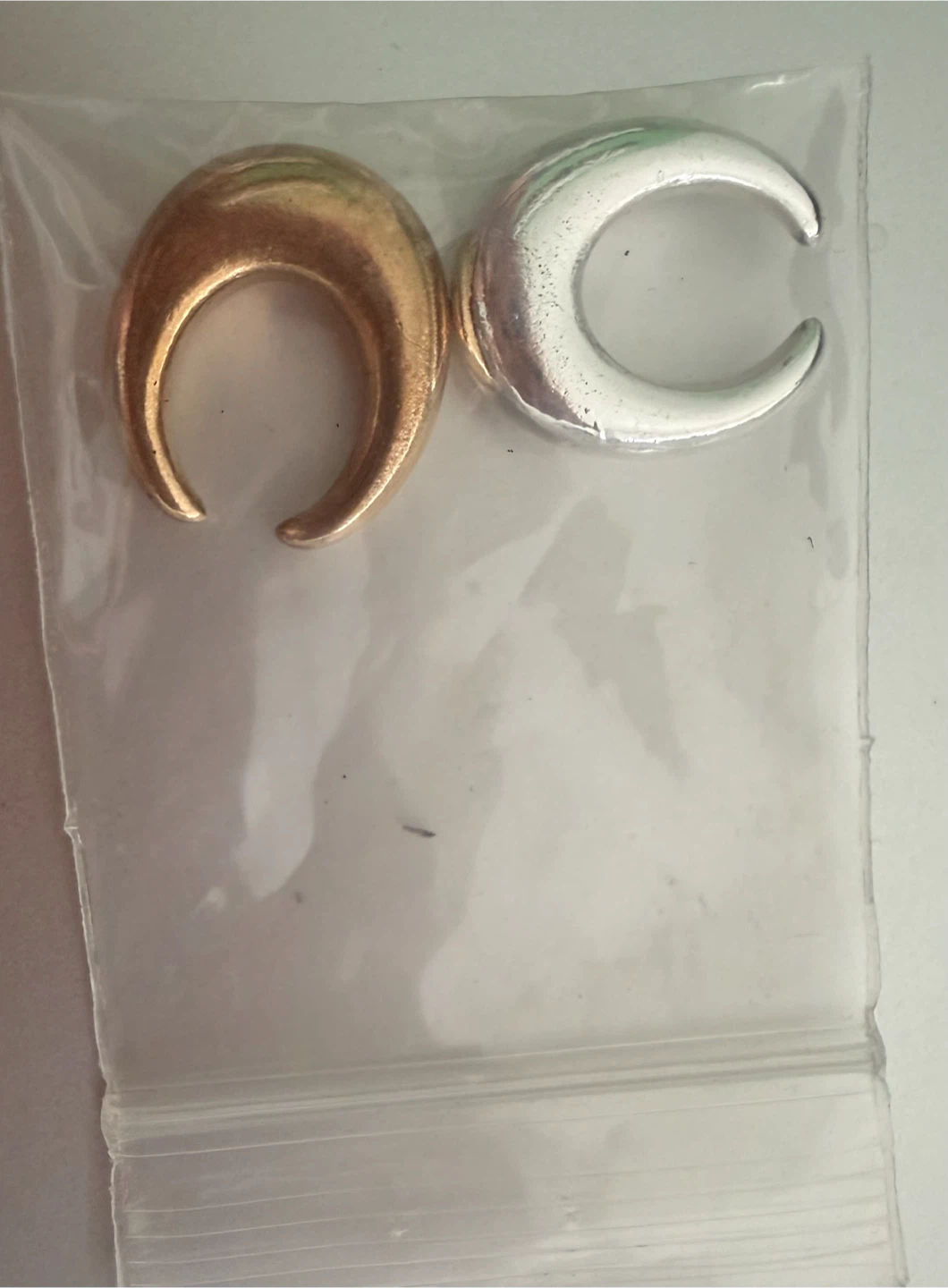 Crescent Moon Tapers/Plugs (Gold & Silver)