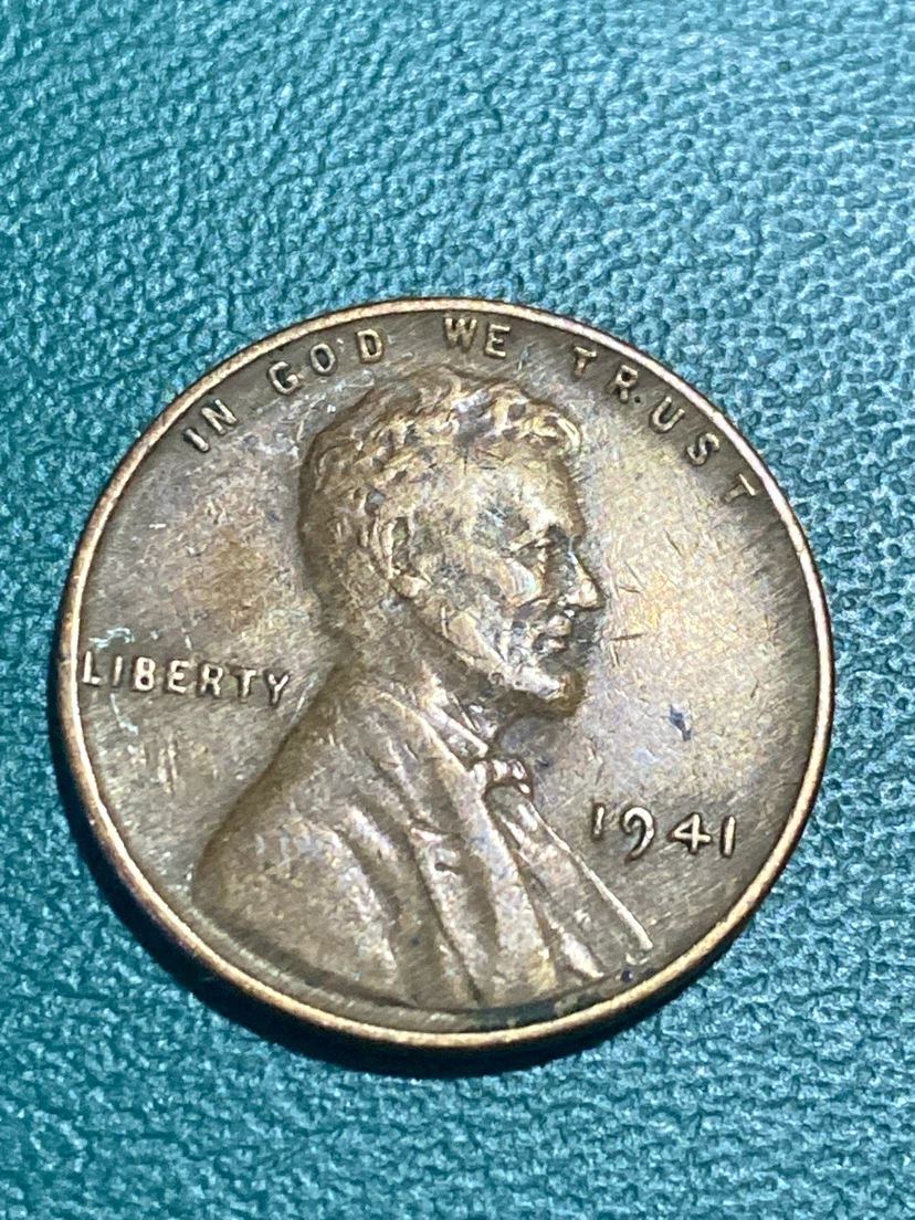 1941 Lincoln Wheat Penny - One Cent Coin