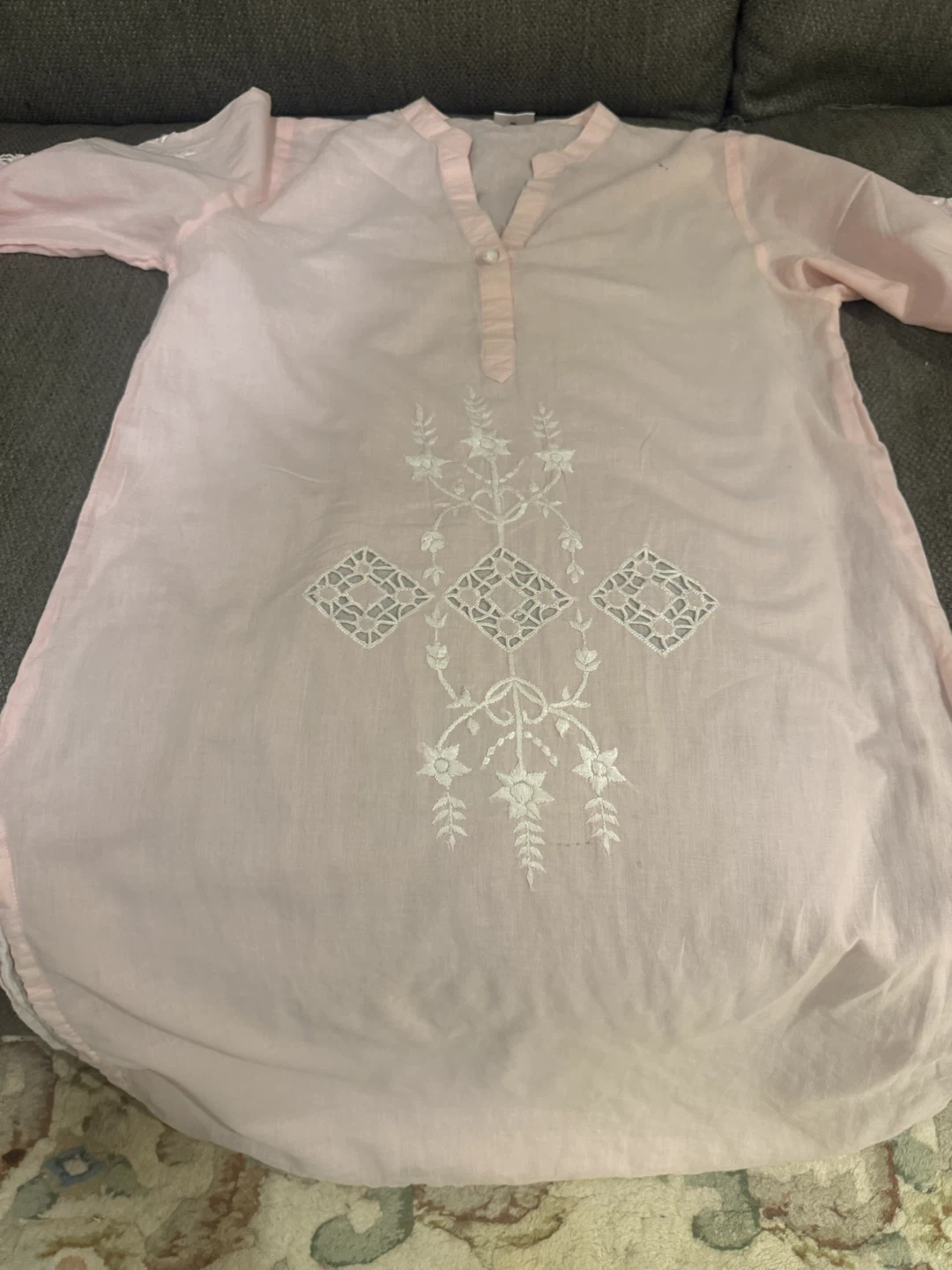 Pink Embroidered Tunic Top - photo 2