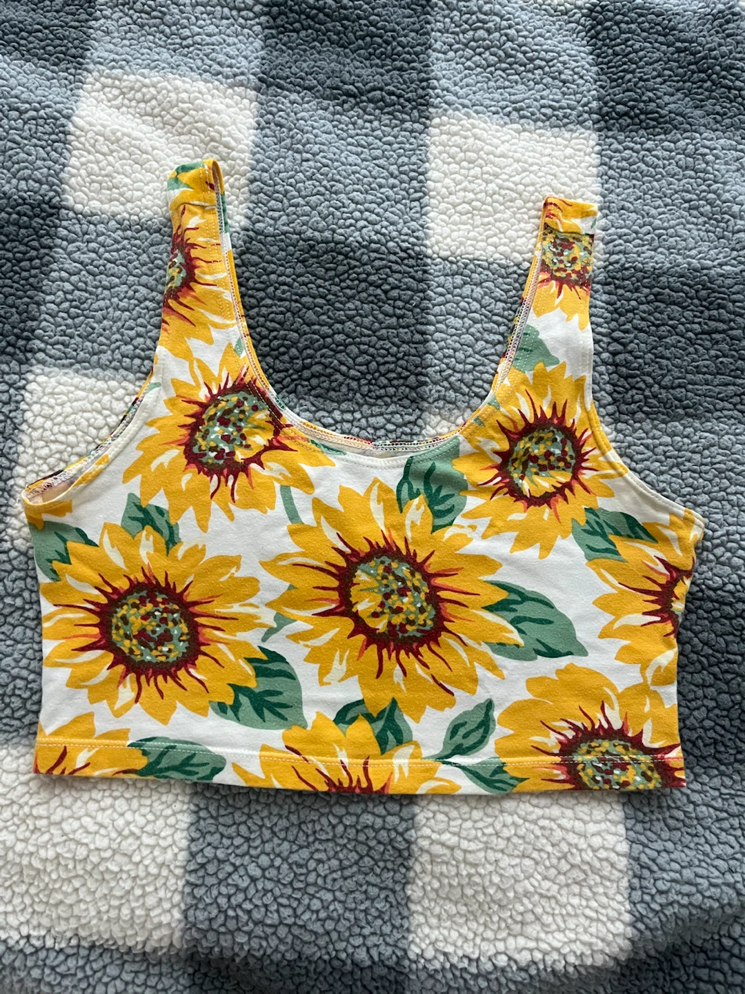 American Apparel Sunflower Crop Tank Top