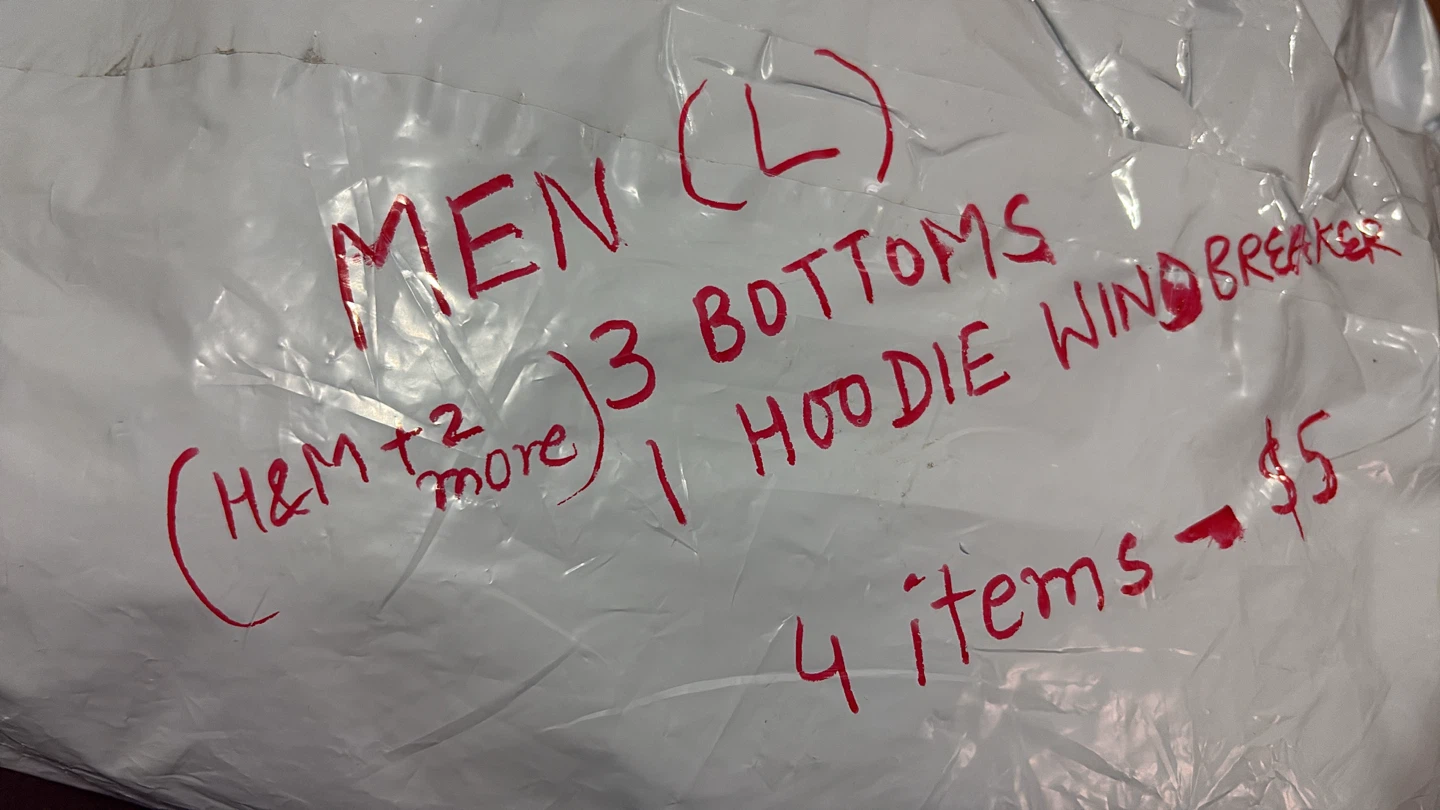 Mystery Bag Bundle of Men’s clothing: H&M, Adidas