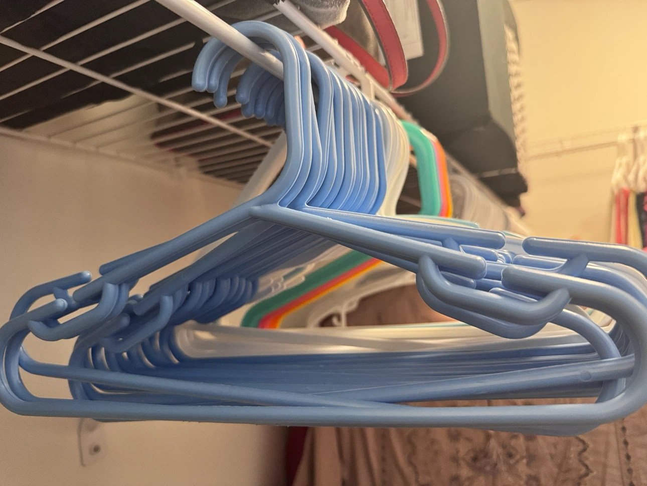 Assorted Plastic Clothes Hangers