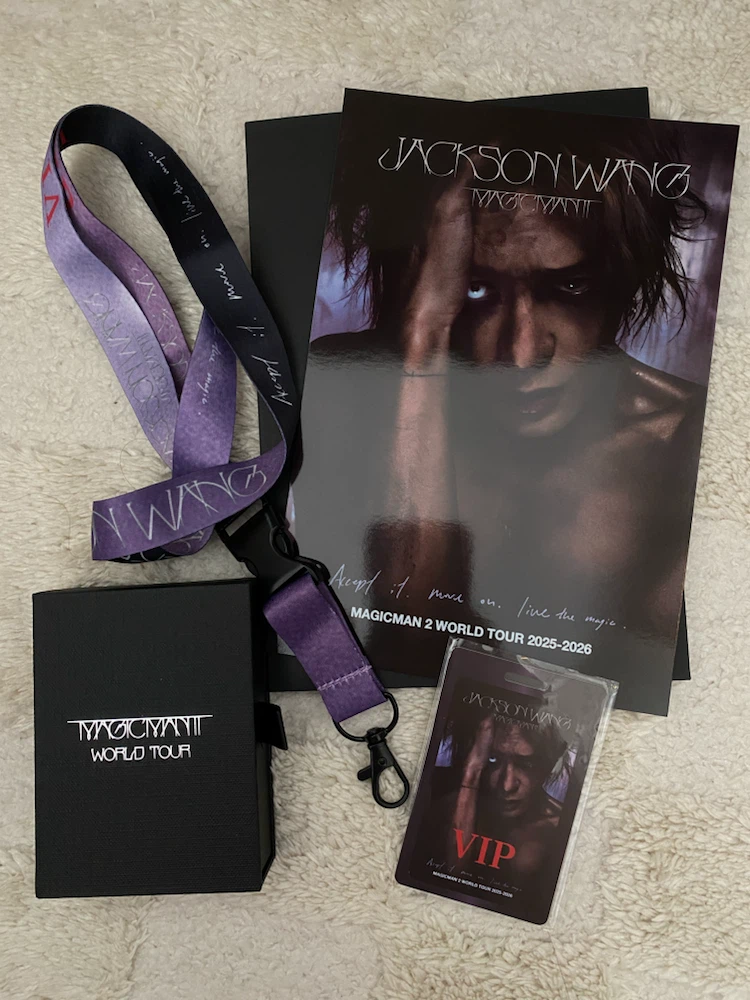 Jackson Wang MM2 concert VIP merchandise cards