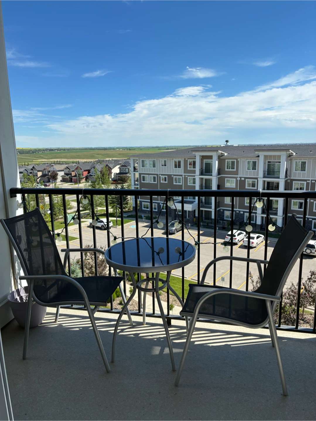 Balcony Bistro Set: 2 Chairs and Table - photo 3