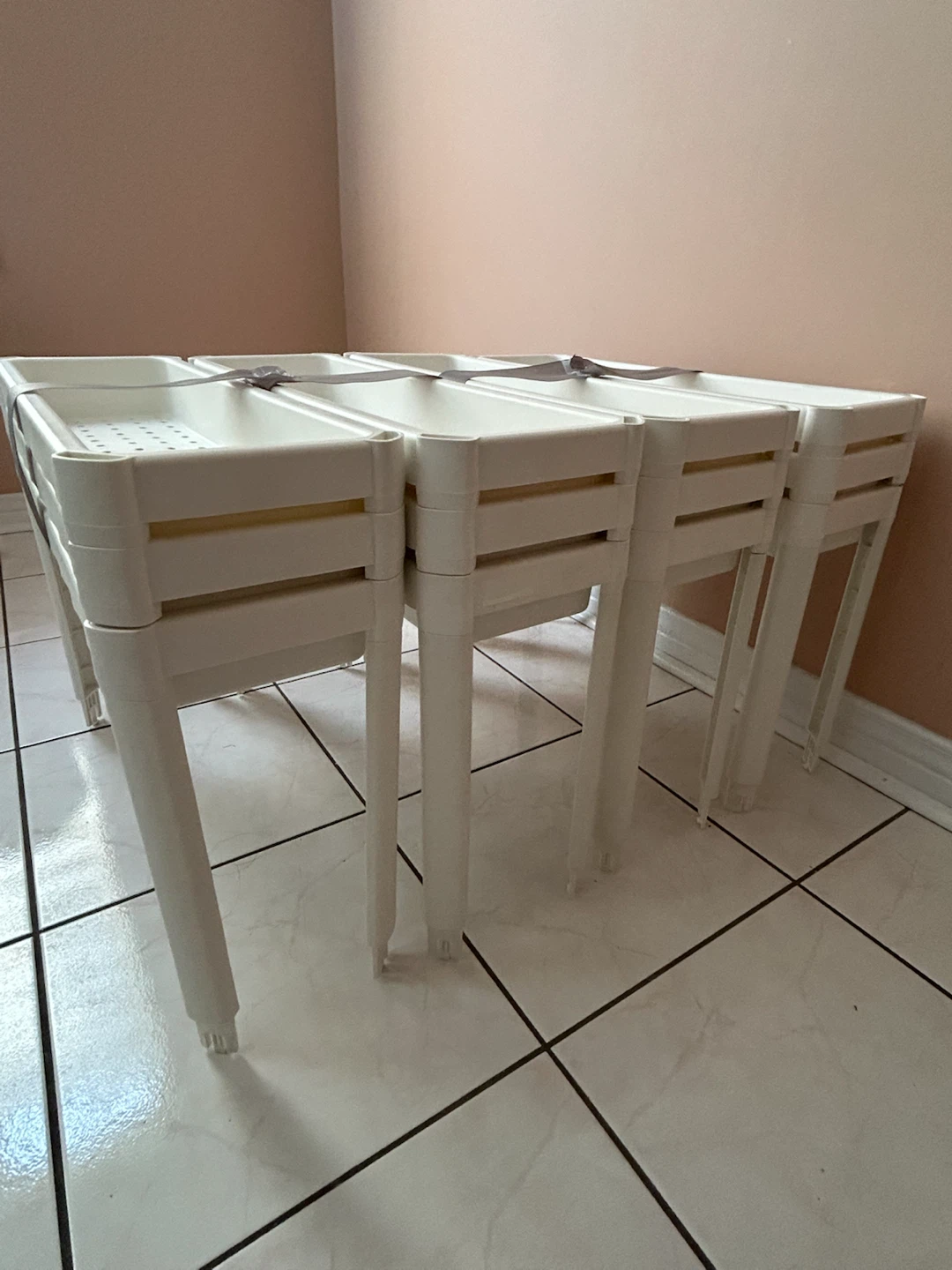 IKEA Vesken 3-Shelf Rolling Cart - photo 2