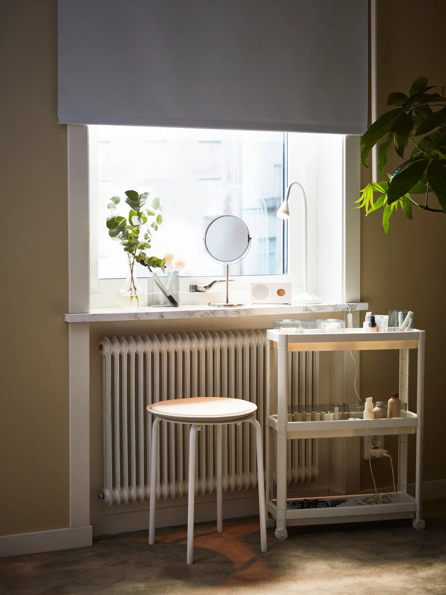 IKEA Vesken 3-Shelf Rolling Cart - photo 4