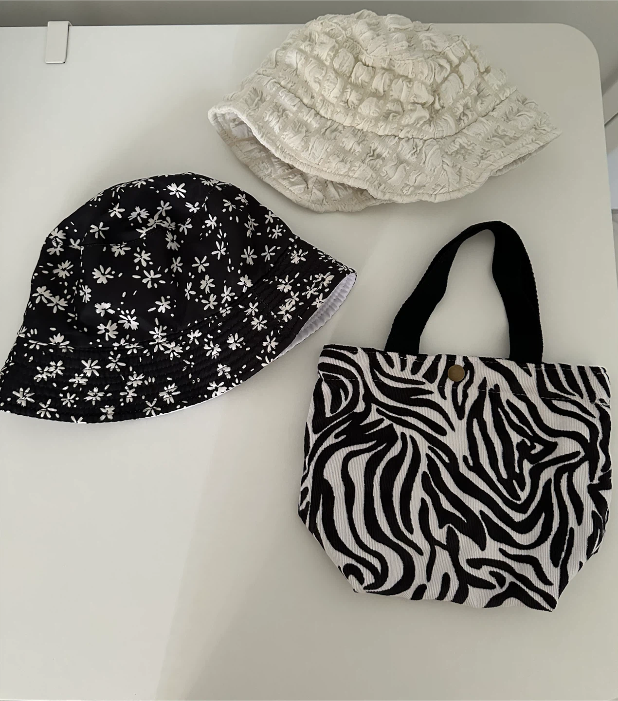 Bucket Hats and Small Tote Bag