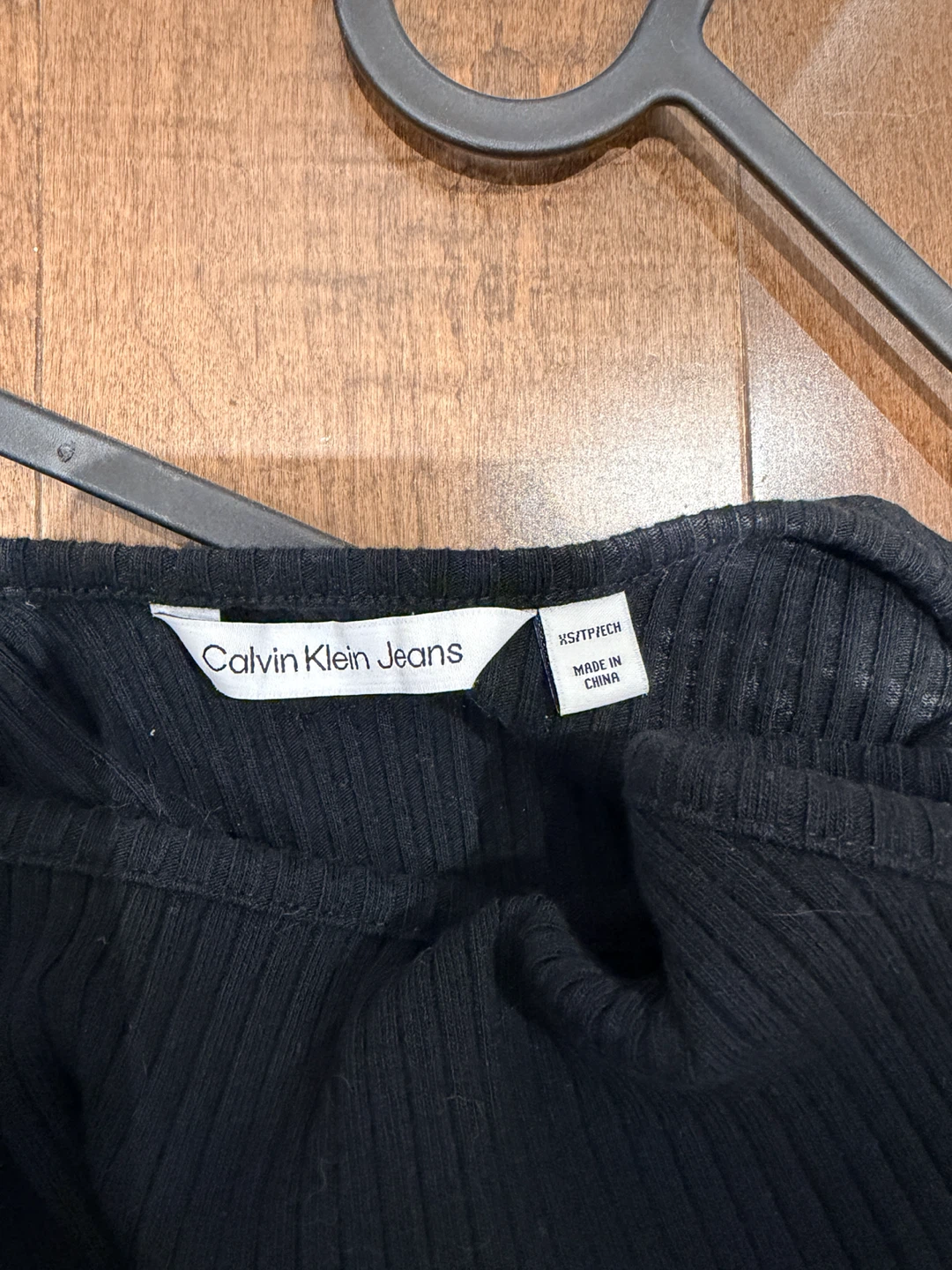 Calvin Klein Jeans Black Ribbed Tank Dress XS - photo 2