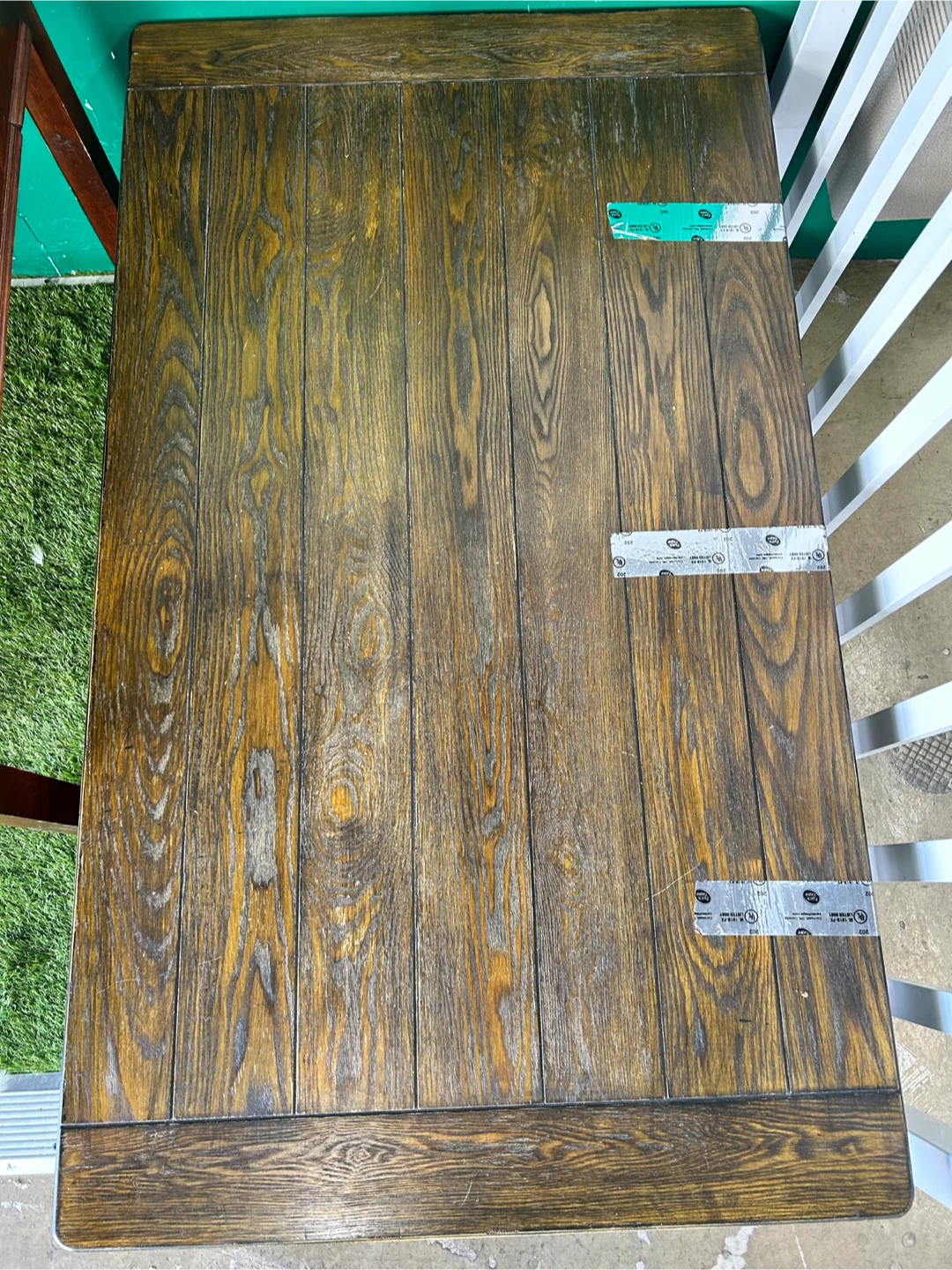 Wooden Coffee Table with Metal Legs - photo 3
