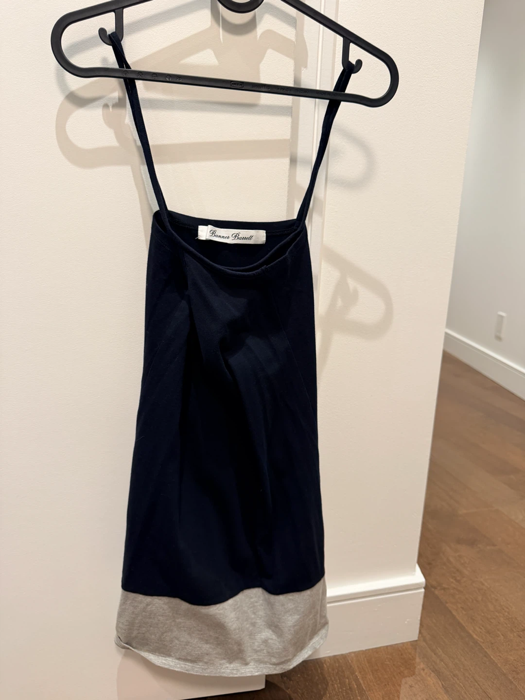 Barbara Bui Black Sheer Striped Tank Dress - photo 2