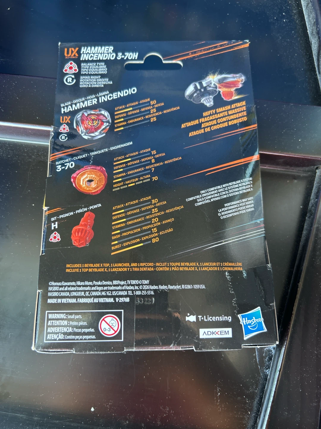 Beyblade X Hammer Incendio 3-70H Toy - photo 2