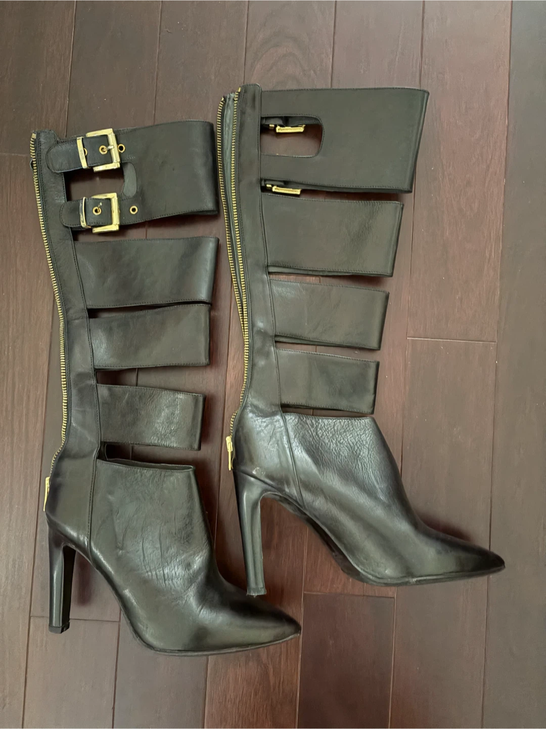 Napoleon Black Leather Boots