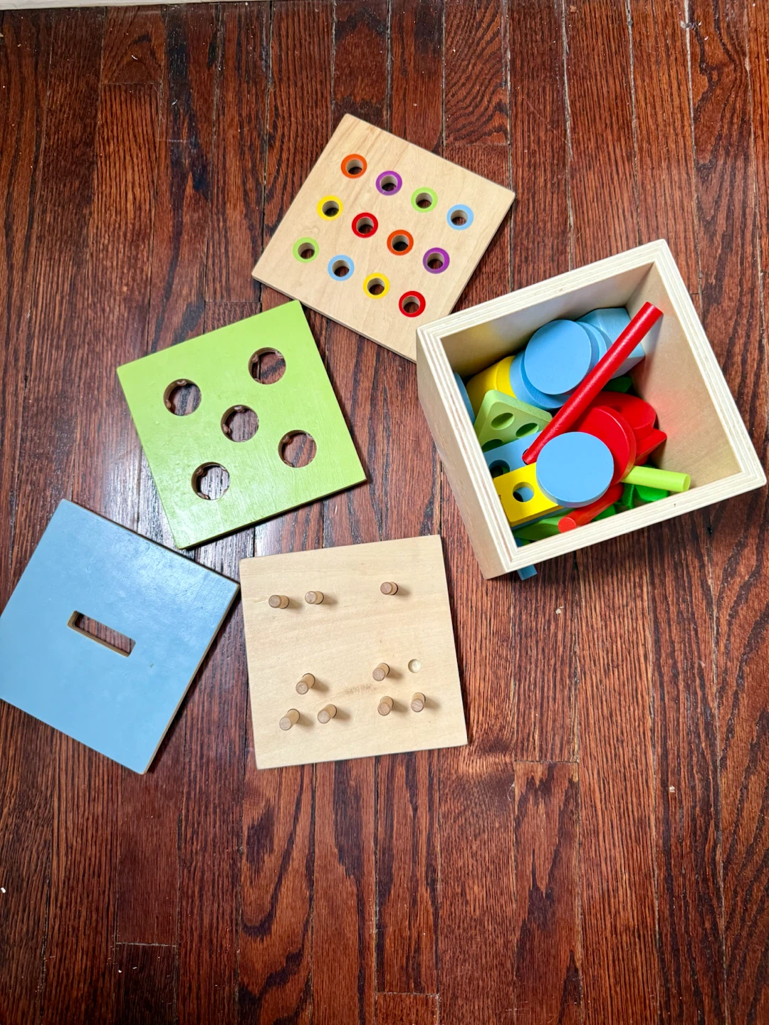 5-in-1 Wooden Shape Sorter Toy Set - photo 2