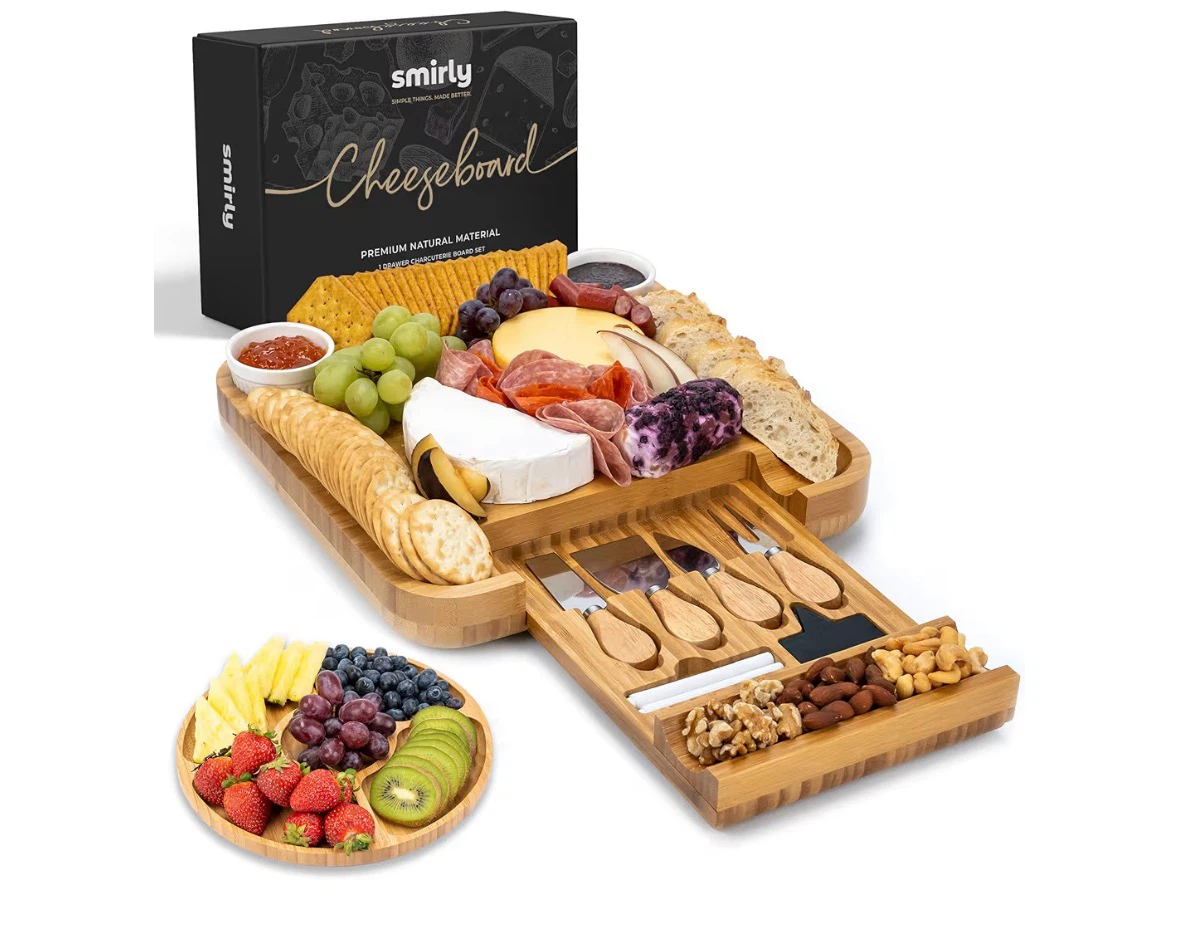 Smirly Cheeseboard Charcuterie Platter Set