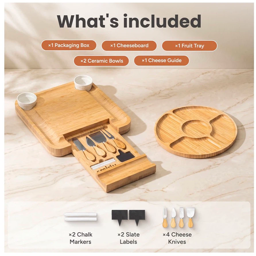 Smirly Cheeseboard Charcuterie Platter Set - photo 2