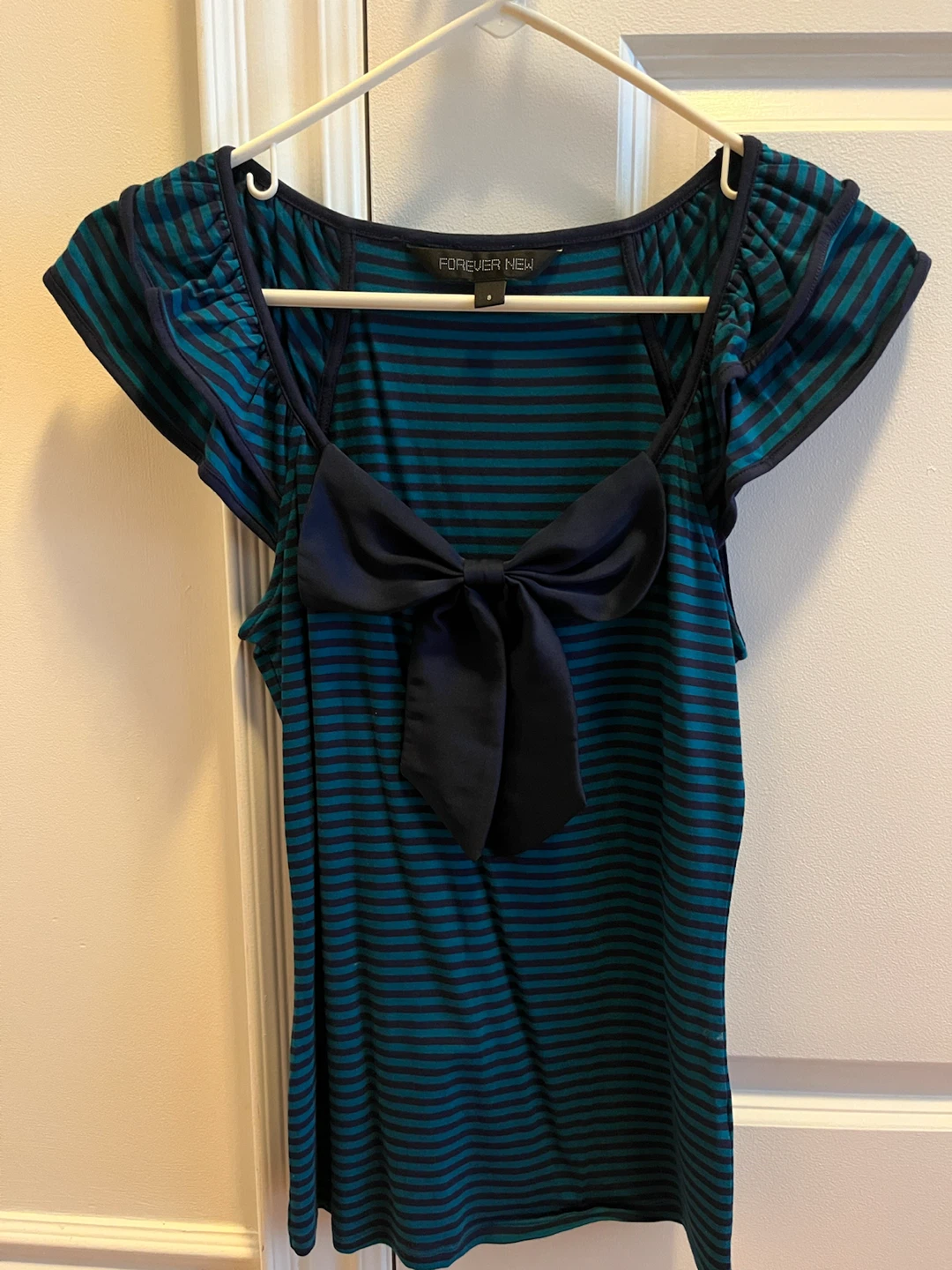 Striped Top with Bow
