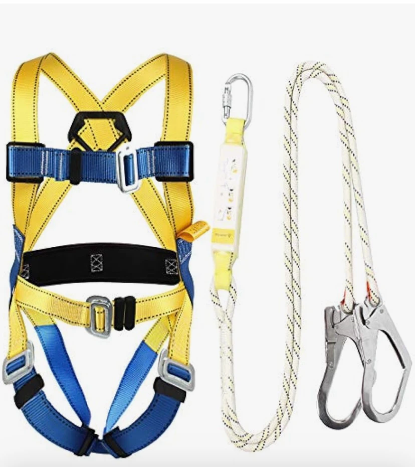 Full Body Safety Harness with Lanyard
