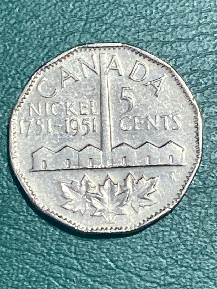 Canada 1951 5 Cents Nickel Coin - George VI - photo 2