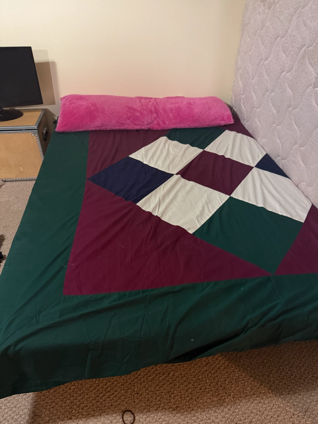 Futon Bed Frame with Quilted Duvet Set