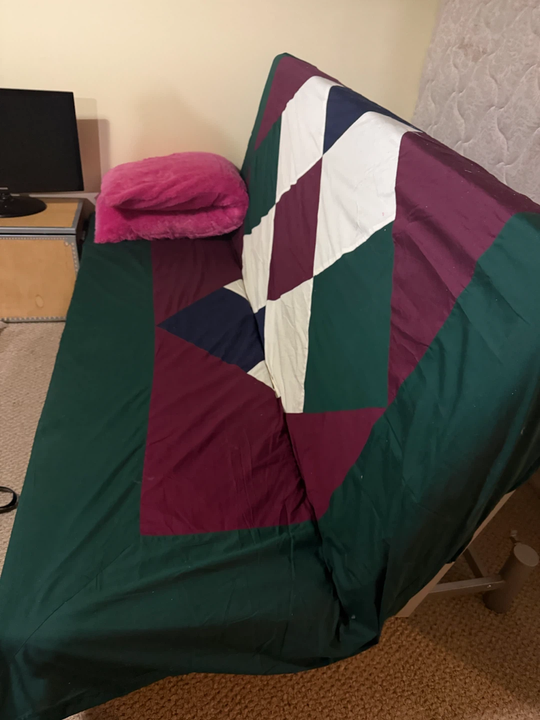 Futon Bed Frame with Quilted Duvet Set - photo 4