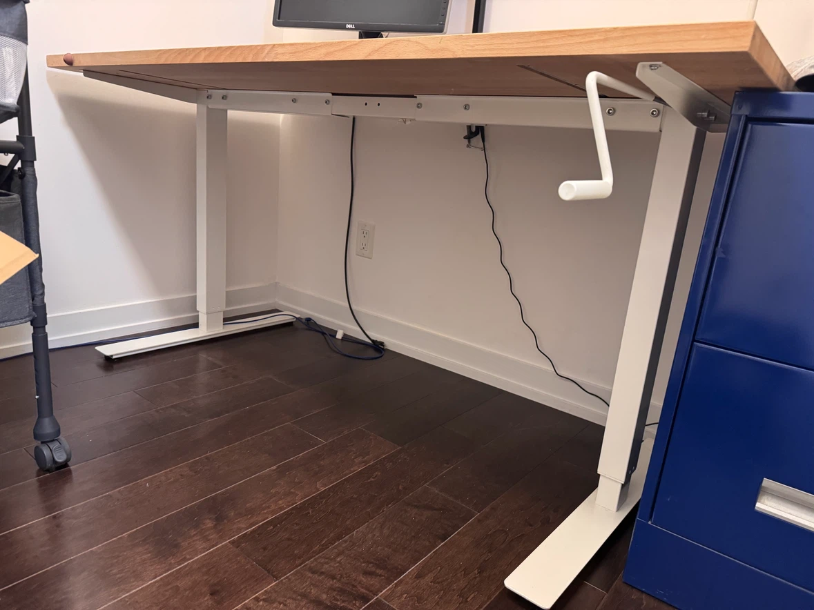IKEA STARSTA Standing desk w/ Wood table top - photo 2
