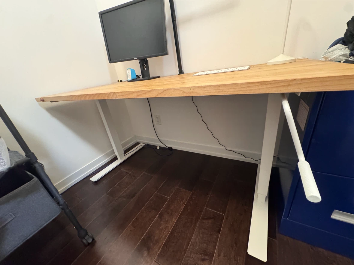 IKEA STARSTA Standing desk w/ Wood table top - photo 3