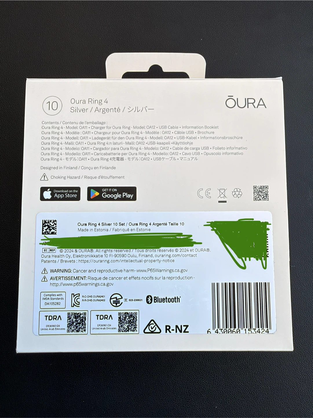 Oura Ring Gen 4 - Silver - Size 10 - photo 5