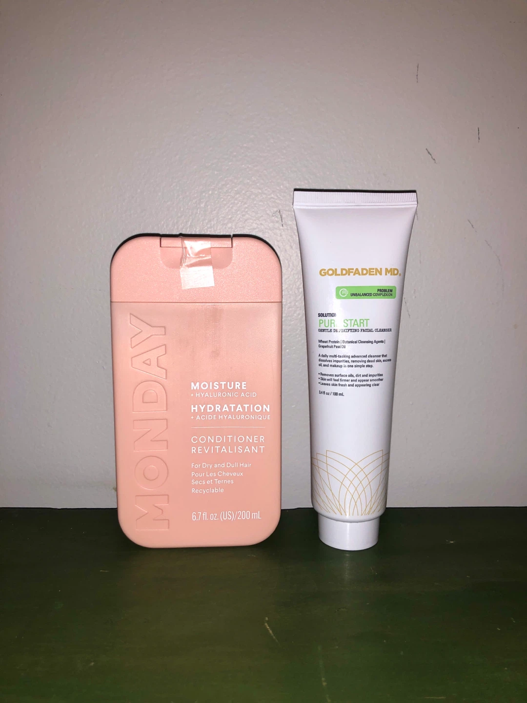 Monday Hydration Conditioner & Goldfaden MD Pure Start Cleanser