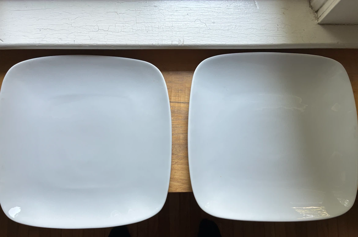 $6 plate Isaac Mizrahi "Classic White" 12-in square platter - photo 2