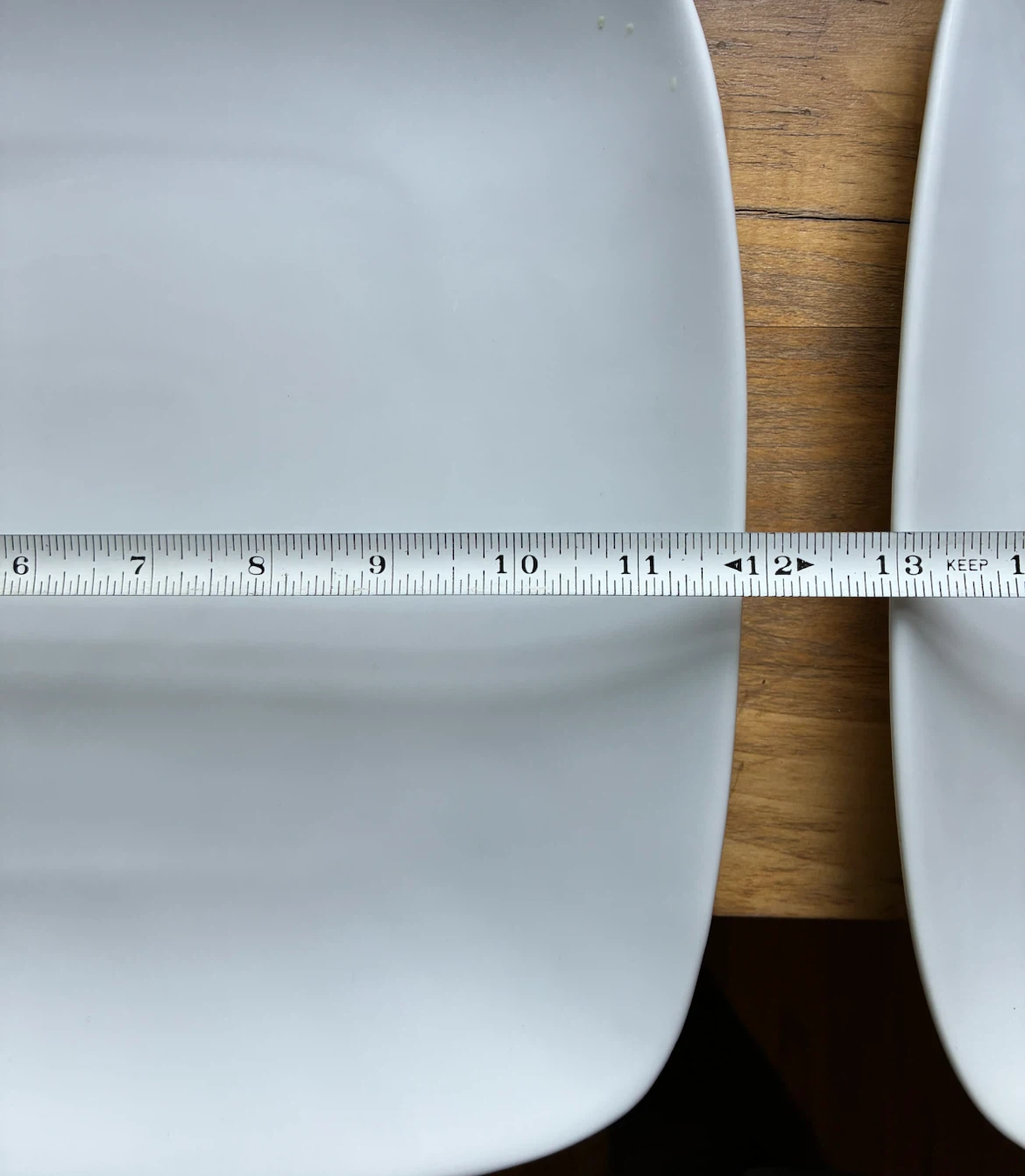 $6 plate Isaac Mizrahi "Classic White" 12-in square platter - photo 3