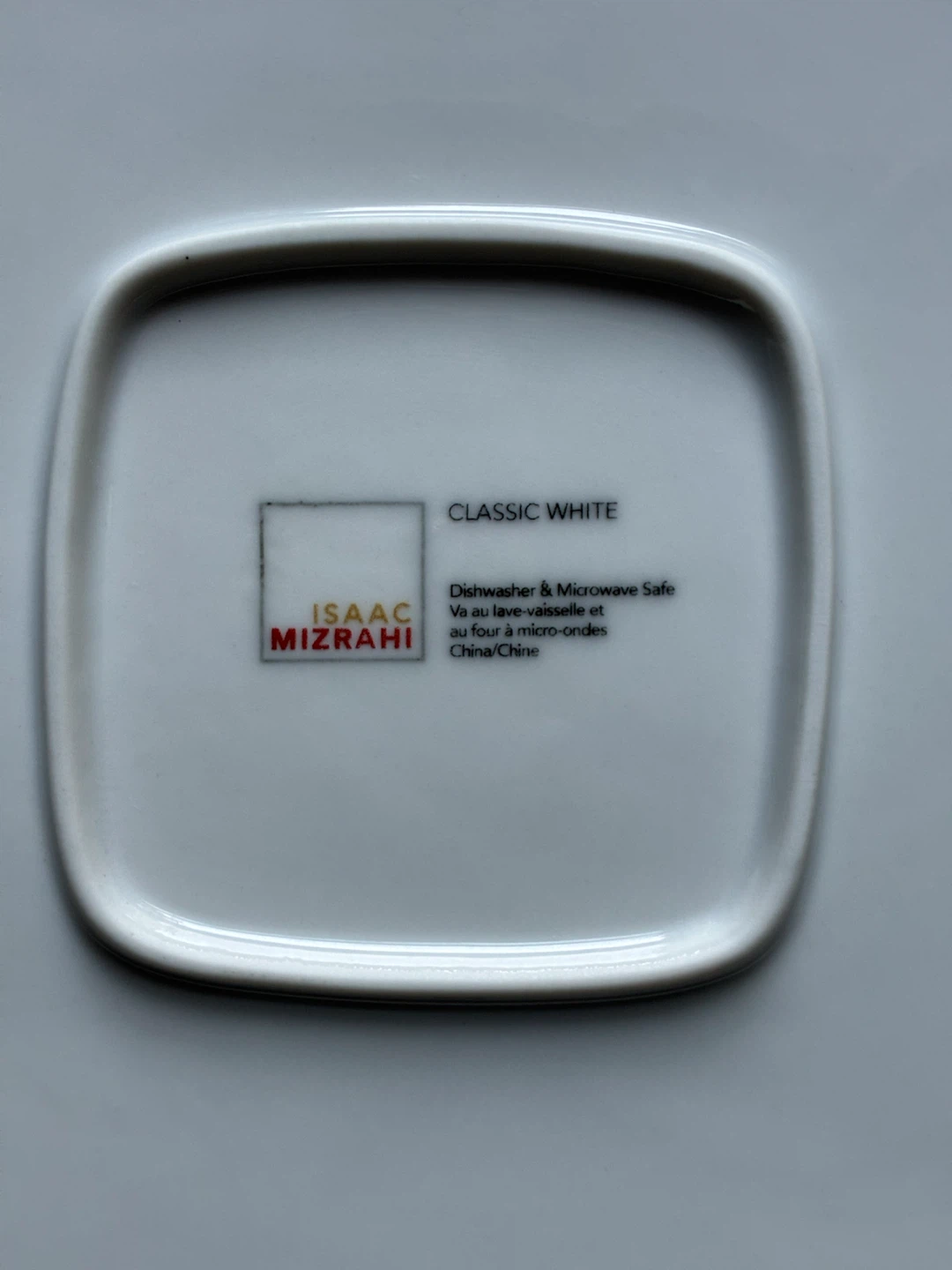 $6 plate Isaac Mizrahi "Classic White" 12-in square platter - photo 4