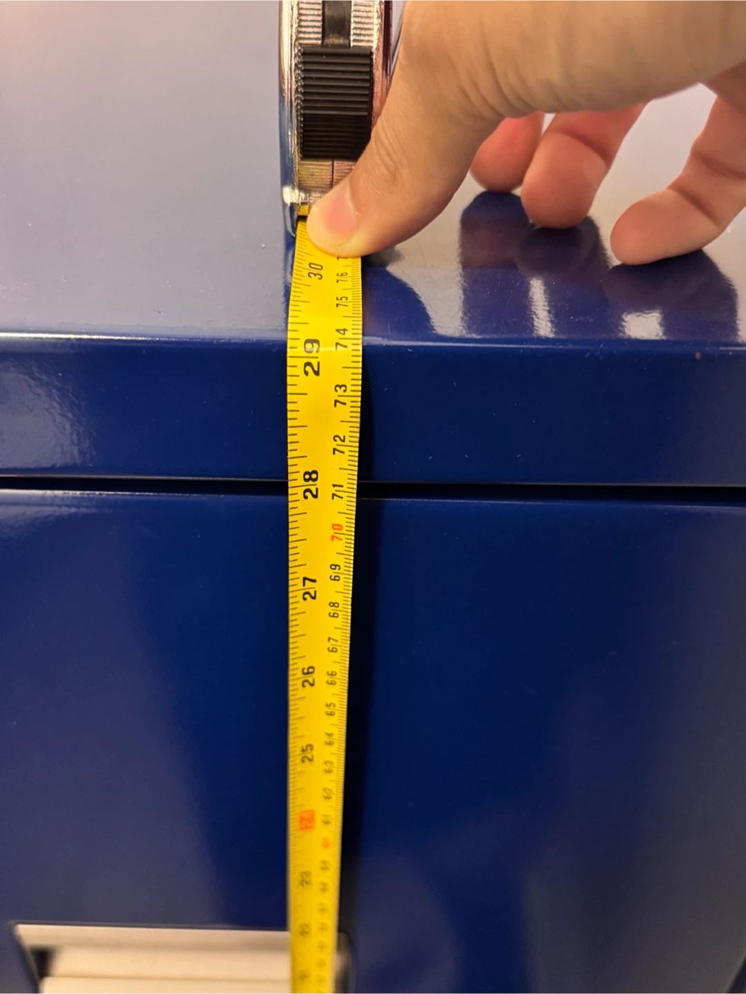Blue 2-Drawer Metal Filing Cabinet - photo 3